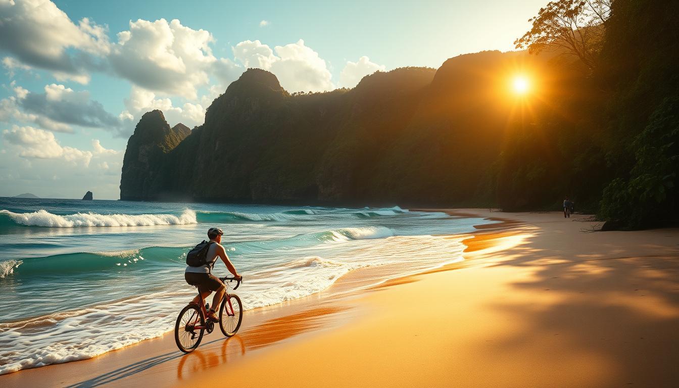 A Melhor Sensação de Pedalar nas Praias Paradisíacas de Fernando de Noronha 